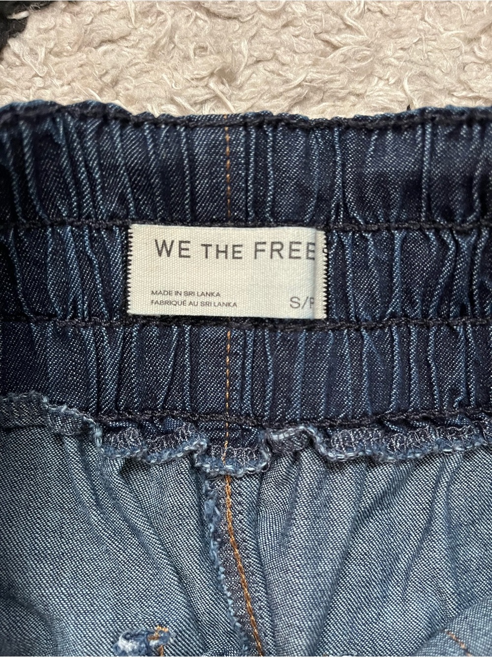 We the free size small Wide Leg Dark Denim Pants - Picture 9 of 13